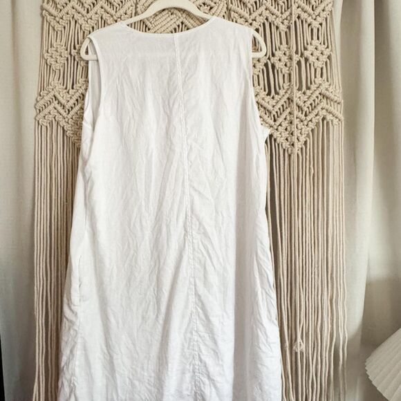 Tommy Bahama White Linen Dress Large - Picture 5 of 7
